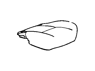 GM 20779868 Passenger Seat Cushion Cover Assembly *Ebony 20779868 GM Passenger Seat Cushion Cover Assembly *Ebony Illustration 1 of 1