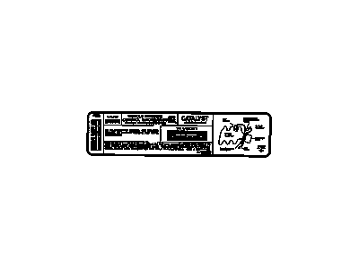 GM 12565746 Label, Vehicle Emission Control Information