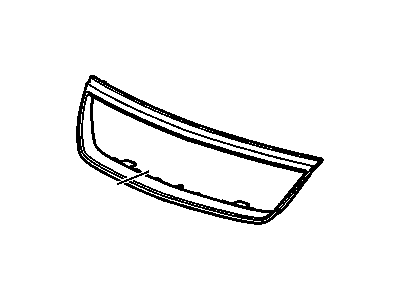 GM 15853854 Molding, Radiator Grille Upper *Bright*Bright Chrom