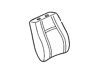 GM 19151344 Cover Asm,Passenger Seat Back Cushion *Light Gray *Gray