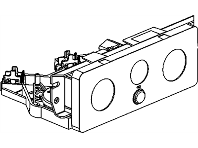 GM 10388467 Heater & Air Conditioner Control Assembly (W/ Rear Window Defogger Switch)