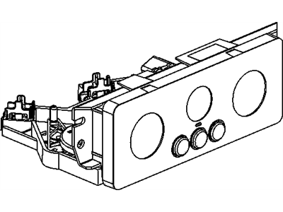 GM 10388471 Heater & Air Conditioner Control Assembly (W/ Rear Window Defogger Switch)