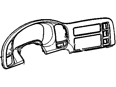 GM 15770842 Plate Assembly, Instrument Panel Cluster Trim *Neutral