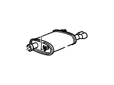 GM 22592557 Exhaust Muffler Assembly (W/ Tail Pipe)