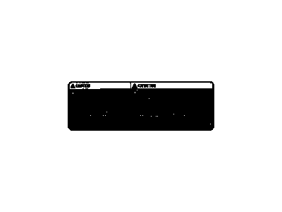 GM 10334096 Label, A/C Refrigerant Charging