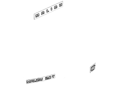 2018 Chevrolet Malibu Emblem - 84479866