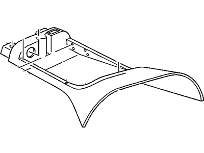 Chevrolet Corvette Center Console Base - 12458556