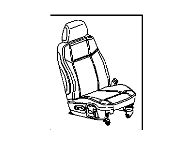 GM 25832721 Seat Assembly, Pass *Ebony