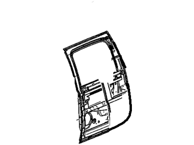 GM 22892604 Door Assembly, Rear Side (Rh)
