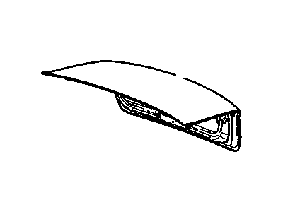 GM 10380024 Rear Compartment Lid Assembly 10380024 GM Rear Compartment Lid Assembly Illustration 1 of 1