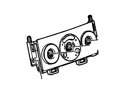GM 25878428 Heater & Air Conditioner Control Assembly (W/ Rear Window Defogger *Ebony/Alumin