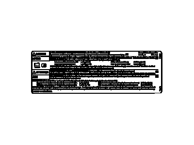 GM 15205663 Label, A/C Refrigerant Caution