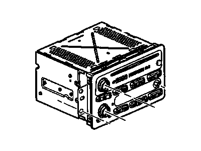 GM 10357894 Radio Assembly, Amplitude Modulation/Frequency Modulation Stereo & Clock & Audio Disc