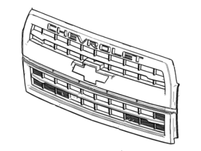 19407275 - Genuine GM GRILLE ASM,FRT CTR <SEE GUIDE, CONTACT BFO>