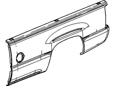 GM 15195677 Panel, Pick Up Box Outer Side