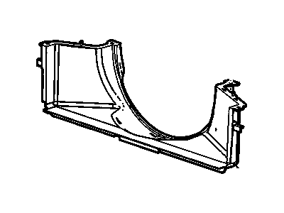 GM 15196053 Shroud, Engine Coolant Fan Lower