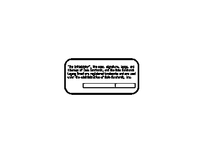 GM 15782079 Decal, Rear Side Door (Inner Door Trade Mark Decal)