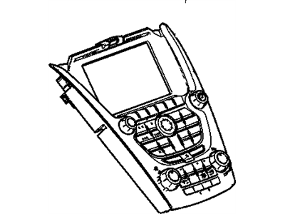 GM 23334967 Control Assembly, Amplitude Modulation/Frequency Modulation Stereo Radio *Argent