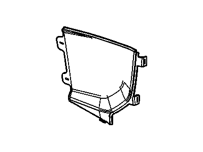 GM 20819578 Plate Assembly, Front Floor Console Trim *Jet Black