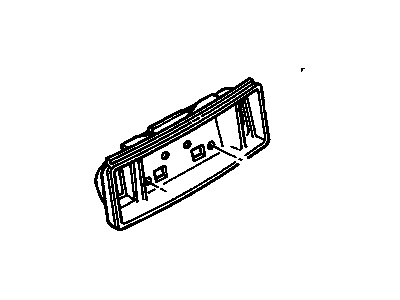 GM 16516832 Back Up & License Pocket Asm