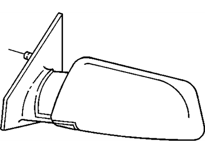 GM 15764763 Mirror Assembly, Outside Rear View *Marked Print