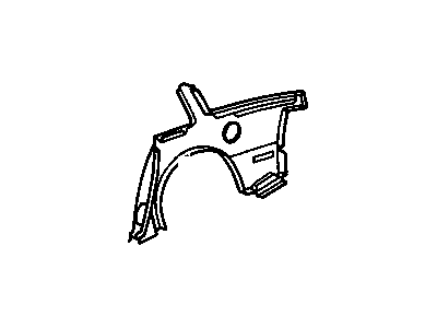 10211618 GM Quarter Outer Panel Assembly Illustration 1 of 1