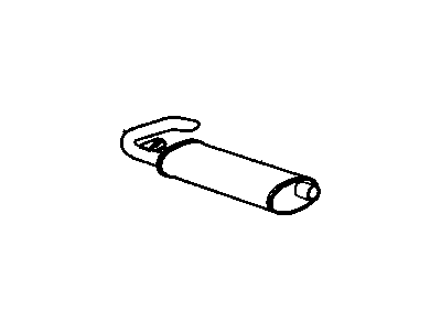GM 25533278 Exhaust Muffler Assembly(W/Tail Pipe)