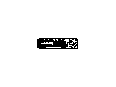 GM 95351300 Label, Vehicle Emission Control Information