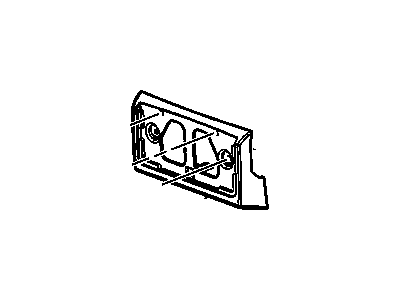 GM 20890834 Bracket, Front License Plate