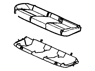 GM 92207893 Pad Assembly, Rear Seat Cushion