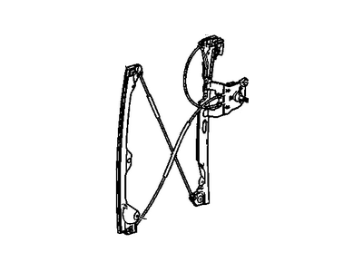 GM 20914720 Rear Side Door Window Regulator Assembly