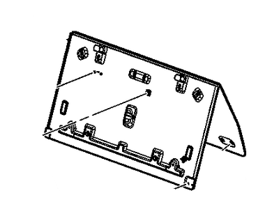 GM 88898476 Panel,Rear Seat Back Cushion Filler *Gray