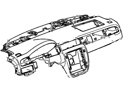 GM 20959608 Panel Assembly, Instrument Panel Upper Trim *Cashmere E