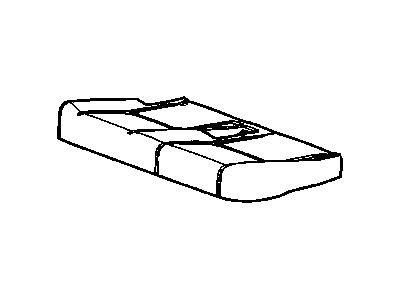25931390 GM Rear Seat Cushion Cover *Ebony Illustration 1 of 1