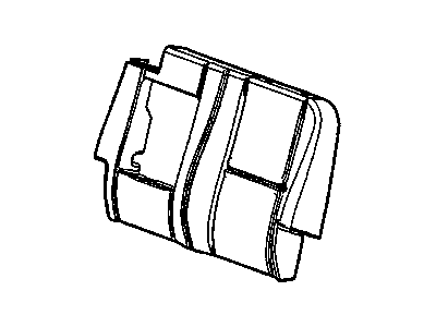 25931386 GM Rear Seat Back Cushion Cover *Light Titanium Illustration 1 of 1