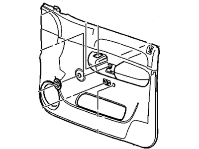 GM 20833604 Panel Assembly, Front Side Door Trim *Titanium