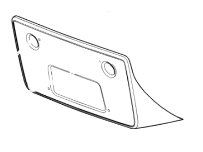 GM 23423239 Attachment Pkg, Front License Bracket