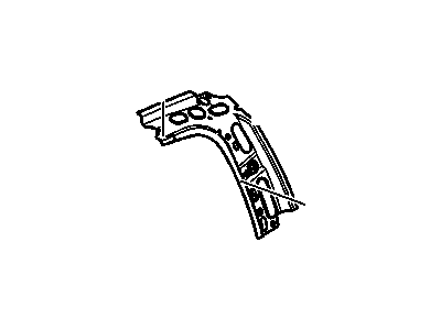 25893147 GM Plate Assembly, Rear Seat Shoulder Belt Anchor Illustration 1 of 1