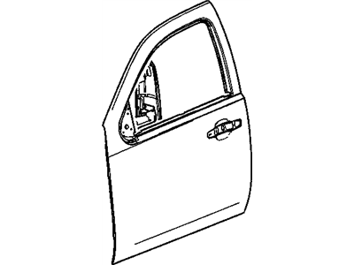 20840671 GM Front Side Door Outer Panel Assembly Illustration 1 of 1