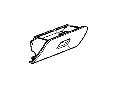 GM 25969935 Instrument Panel Compartment Assembly With Door Ebony 25969935 GM Instrument Panel Compartment Assembly With Door Ebony Illustration 1 of 1