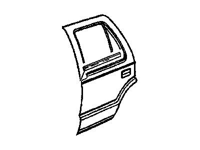 GM 15766923 Weatherstrip,Front Side Door Window