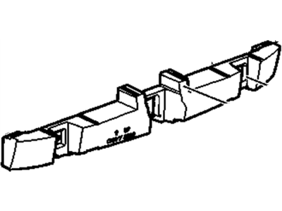 GM 15915381 Absorber, Rear Bumper Fascia Energy