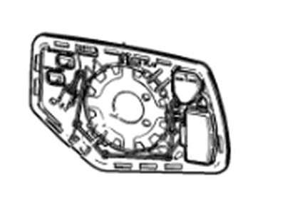 GM 22976555 Glass,Outside Rear View Mirror