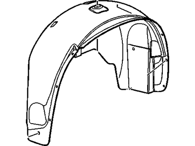 Chevrolet HHR Fender Splash Shield - 15930427