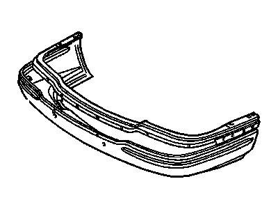 GM 25633236 Front Bumper Cover