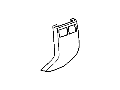 GM 15881404 Panel, Front Floor Front Console Rear Trim *Light Cashmere