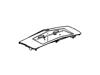 GM 89025045 Lamp Asm,Back Up & High Mount Stop(W/ Rear License Plain*Green