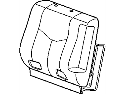 88937956 GM Rear Seat Back Cushion Cover Shale Illustration 1 of 1