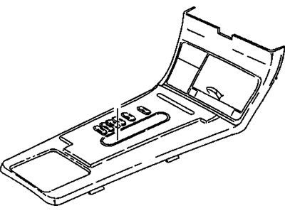 GM 22575236 Plate Assembly, Front Floor Console Trans Shift Opening Trim