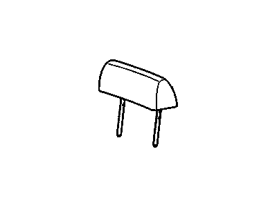 20757999 GM Rear Seat Head Restraint Assembly Light Titanium Illustration 1 of 1